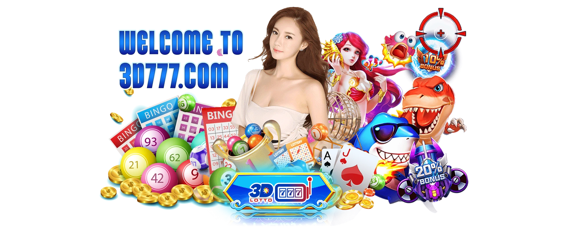 Promotional banner for 3d777